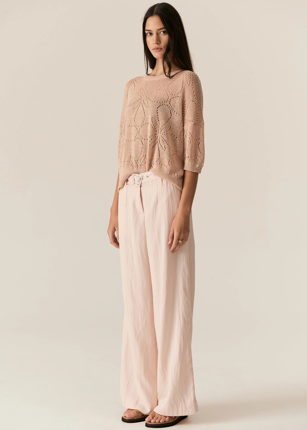 POL | FAIRE BELT PANT - BLUSH