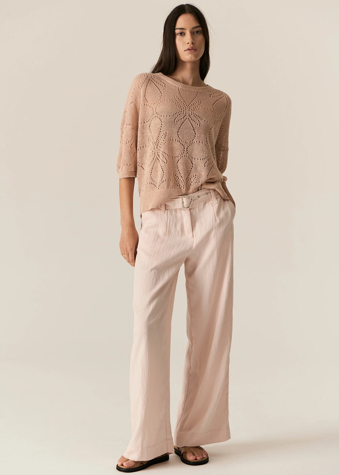 POL | FAIRE BELT PANT - BLUSH