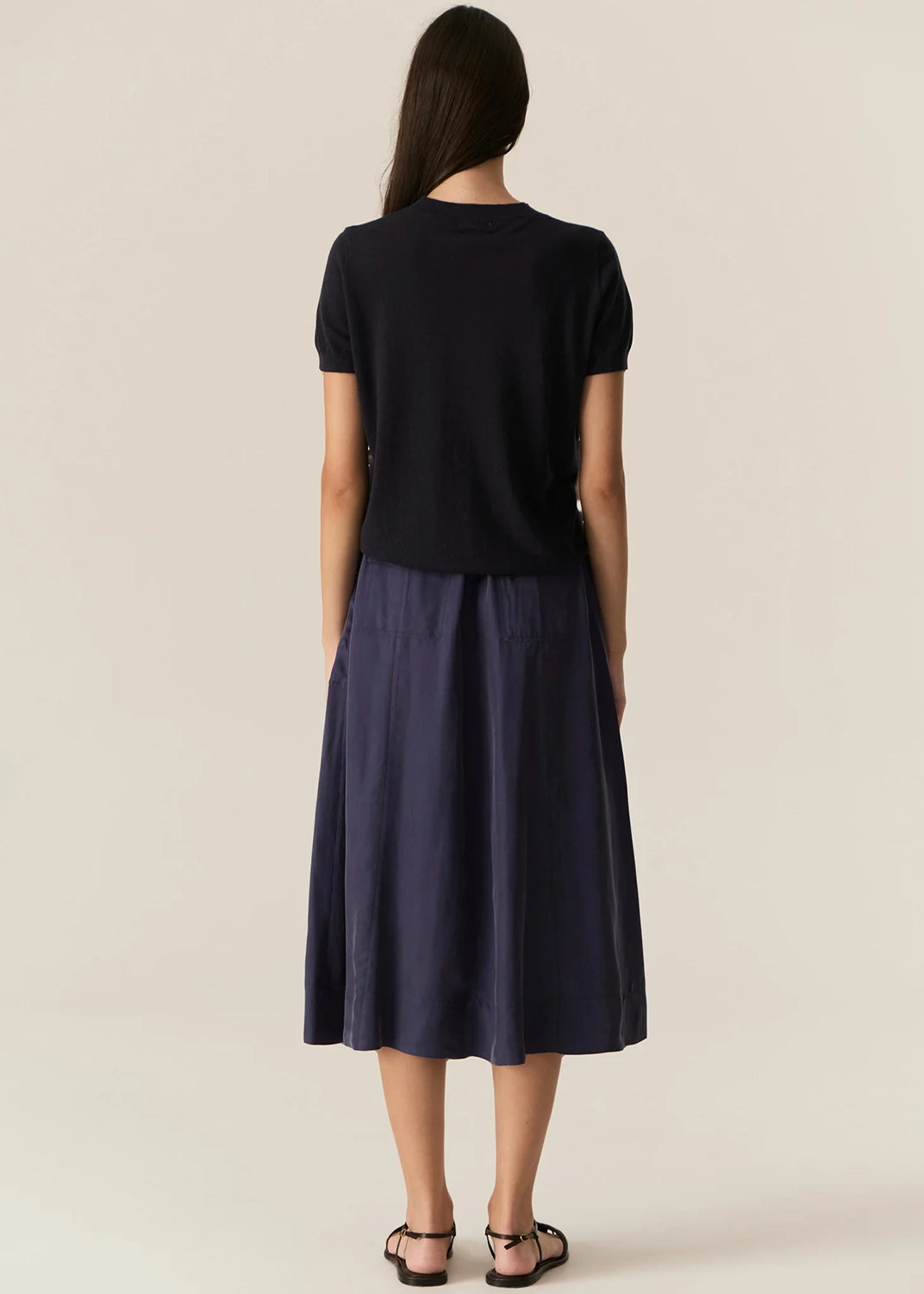 POL | HENRI TIE SKIRT - INK