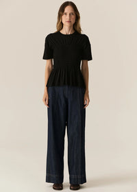 POL | CARSEN FULL LENGTH PANT - DARK WASH