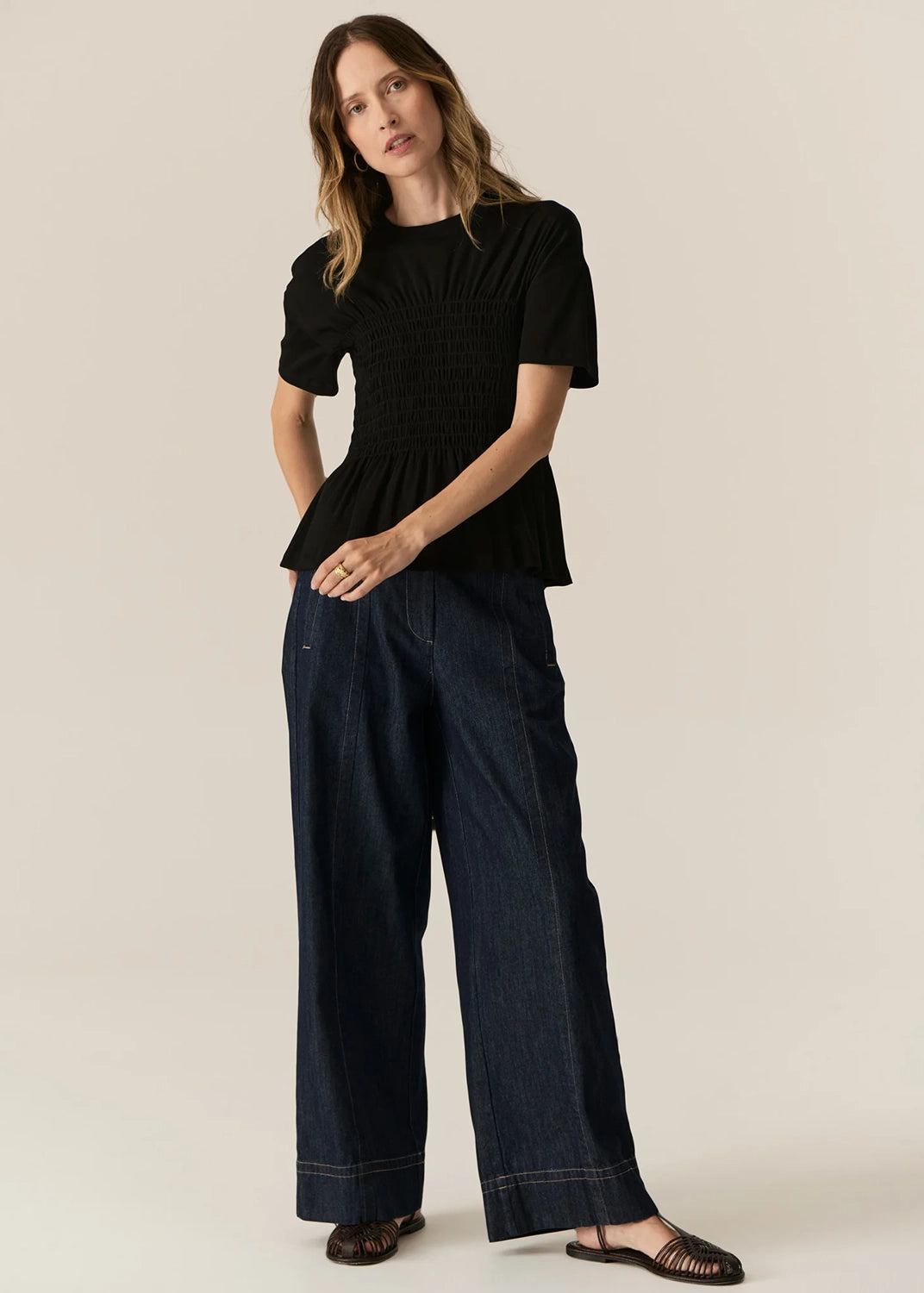 POL | CARSEN FULL LENGTH PANT - DARK WASH