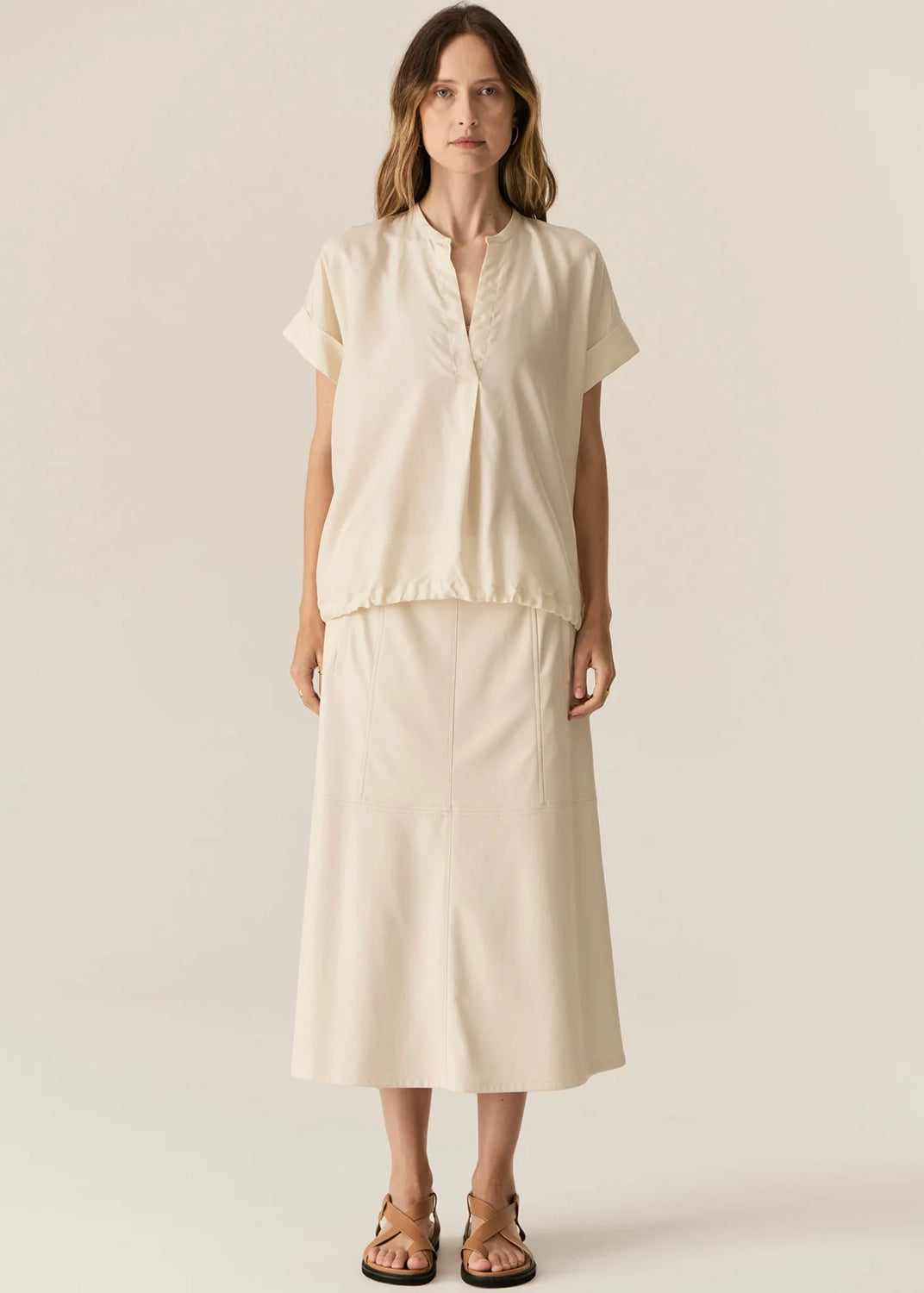 POL | BELMOND SKIRT - ECRU