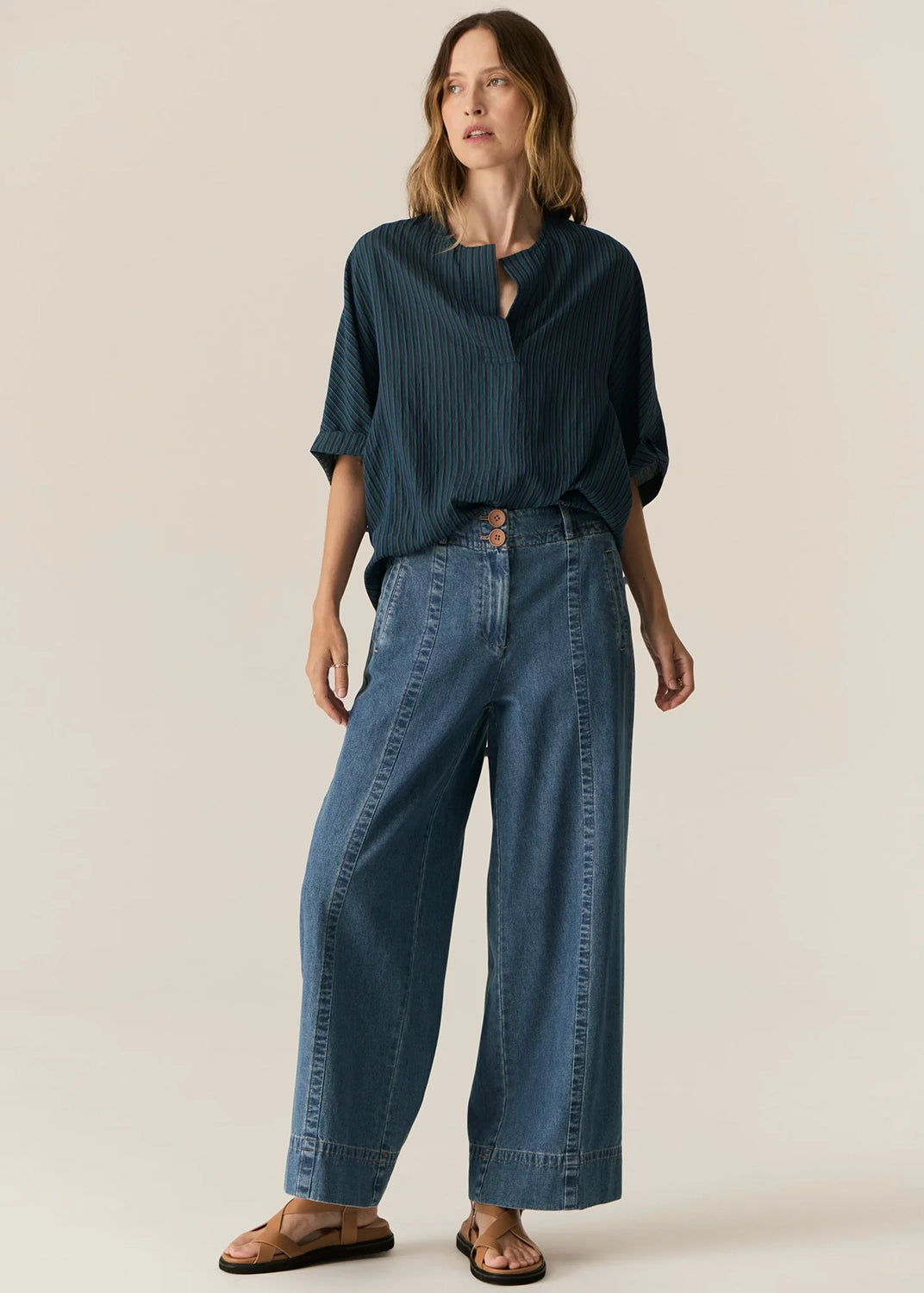 POL | CARSEN FULL LENGTH PANT - LIGHT WASH
