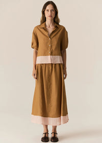 POL | SPECK SHIRT - GINGER/PINK