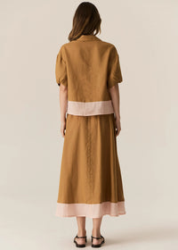 POL | SPECK SHIRT - GINGER/PINK