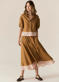 POL | SPECK SHIRT - GINGER/PINK