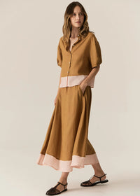 POL | SPECK SHIRT - GINGER/PINK