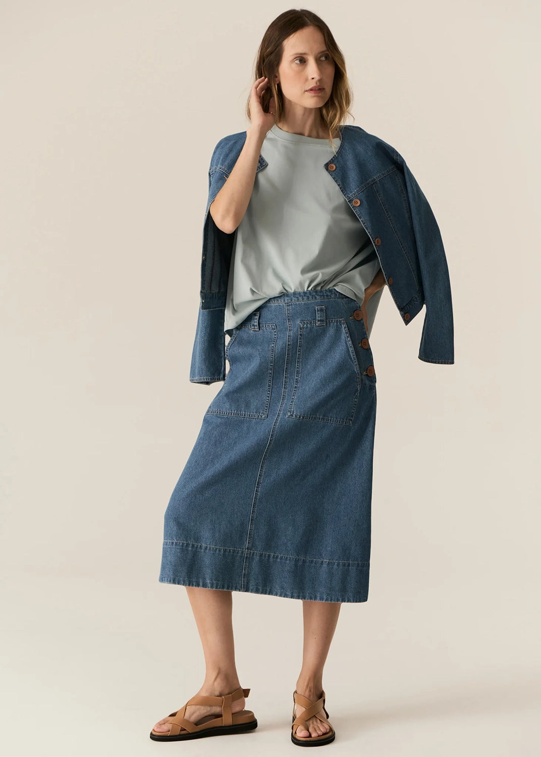 POL | CARSEN JACKET - LIGHT WASH