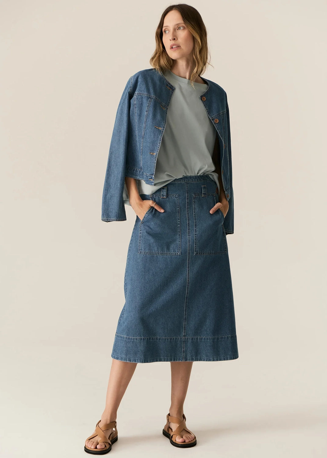 POL | CARSEN JACKET - LIGHT WASH