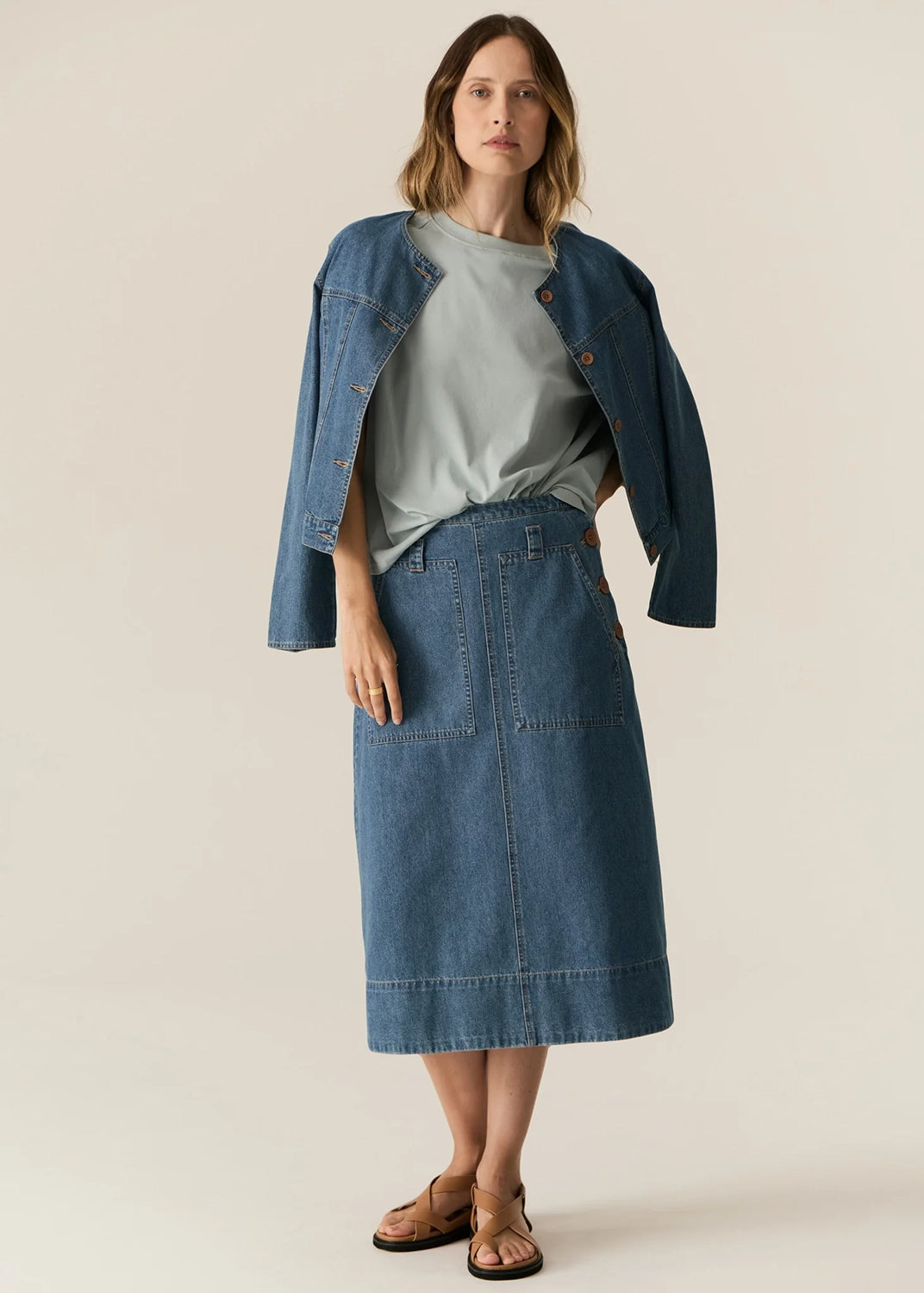 POL | CARSEN JACKET - LIGHT WASH