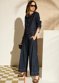 POL | CARSEN FULL LENGTH PANT - DARK WASH