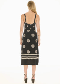 POL | BUOY SARONG SCARF - BLACK/PEBBLE