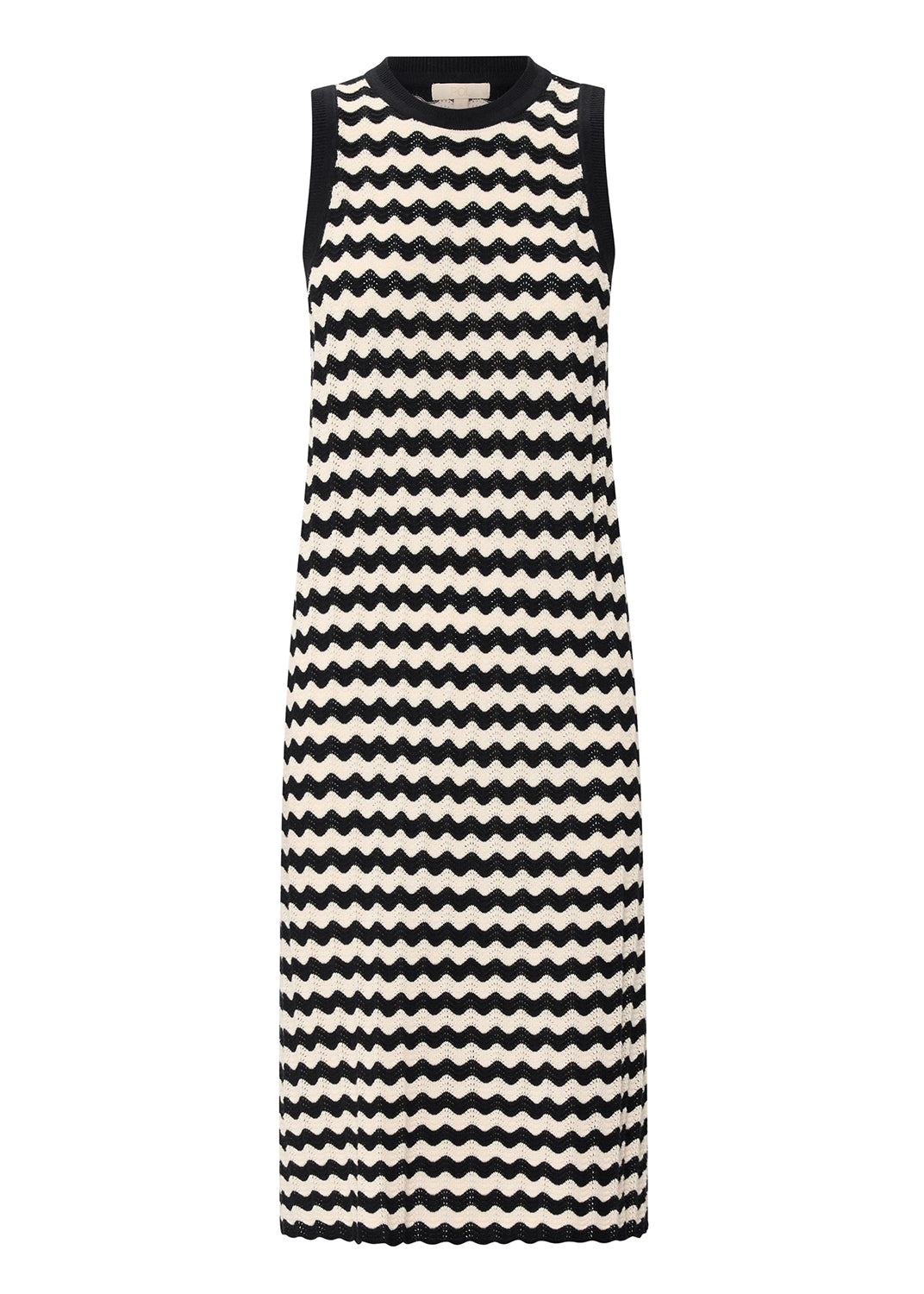 POL | BONDE TANK DRESS - BLACK/IVORY