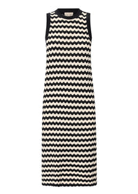 POL | BONDE TANK DRESS - BLACK/IVORY