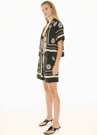 POL | TANGLE SHORT - BLACK/PEBBLE