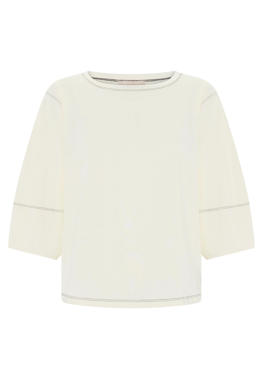 POL | HARLYN TOPSTICH TEE - IVORY