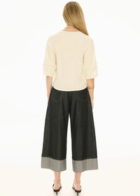 POL | HARLYN TOPSTICH TEE - IVORY