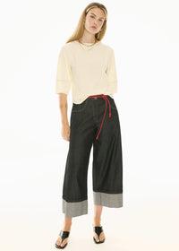 POL | HARLYN TOPSTICH TEE - IVORY