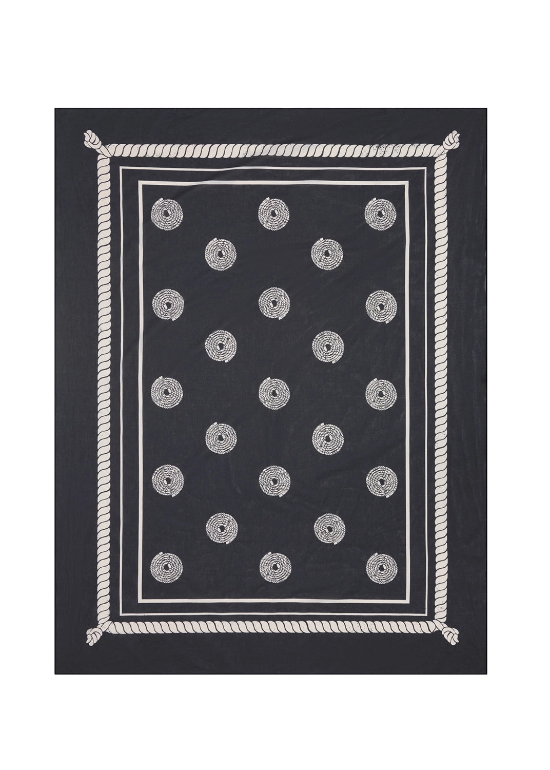 POL | BUOY SARONG SCARF - BLACK/PEBBLE