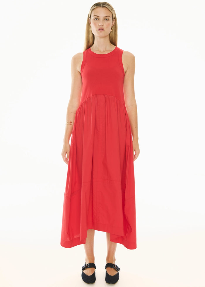 POL | BELLE TANK DRESS - RED