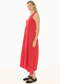 POL | BELLE TANK DRESS - RED
