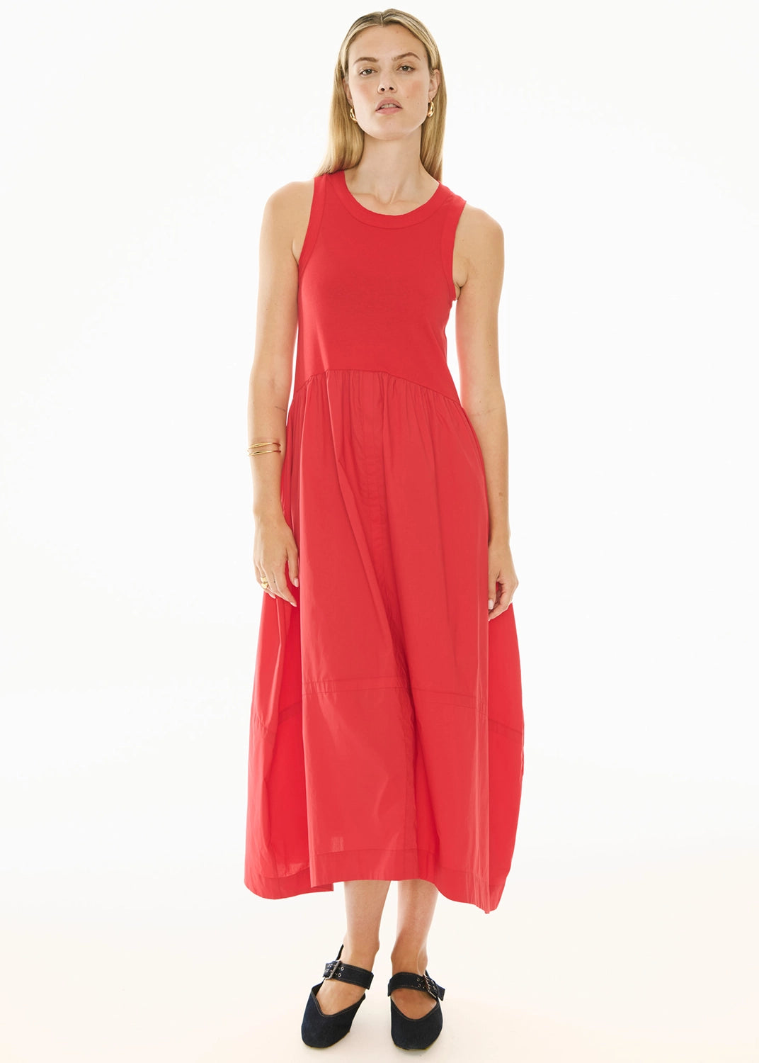 POL | BELLE TANK DRESS - RED