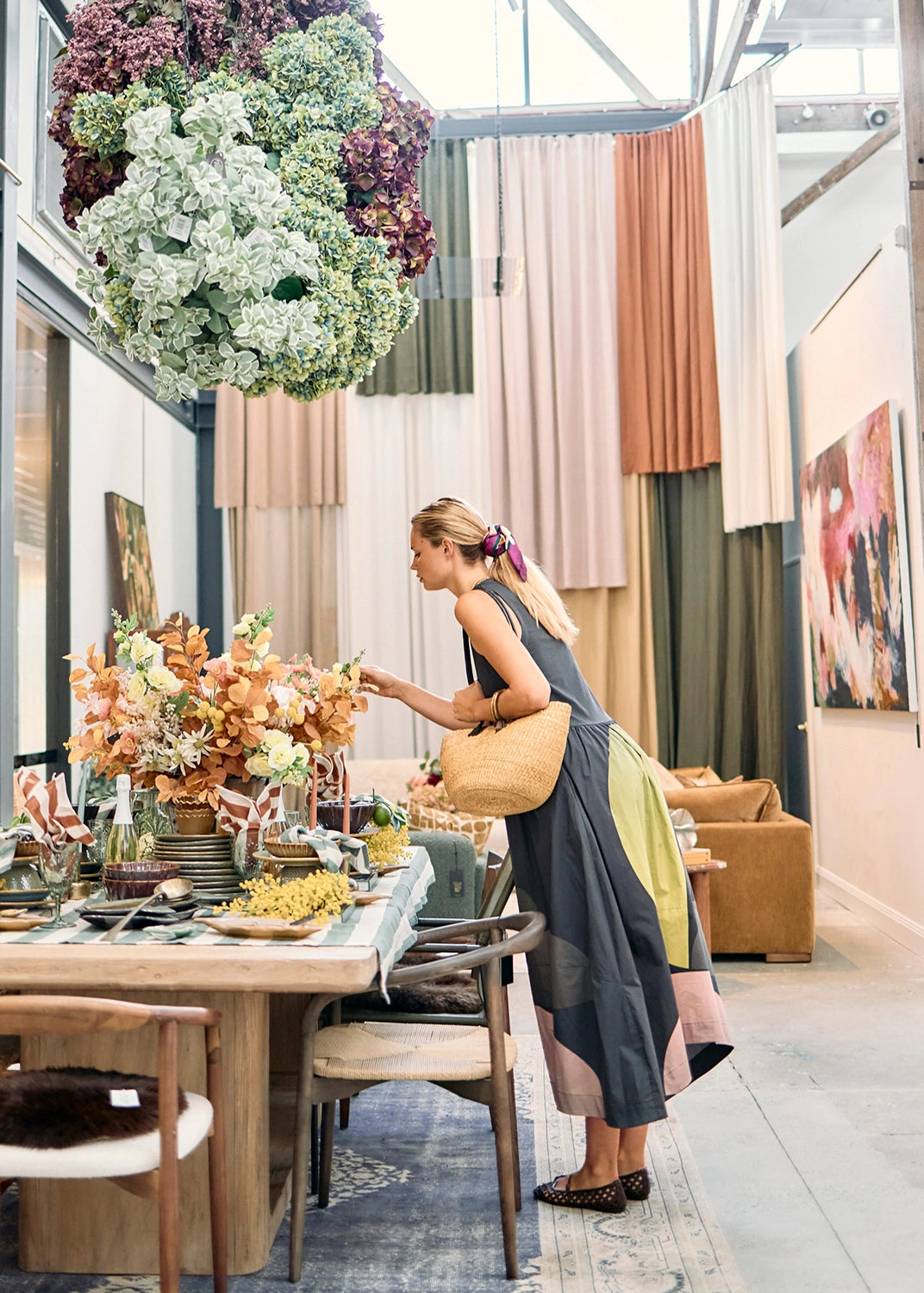 POL | BELLE PRINT TANK DRESS - ART PRINT