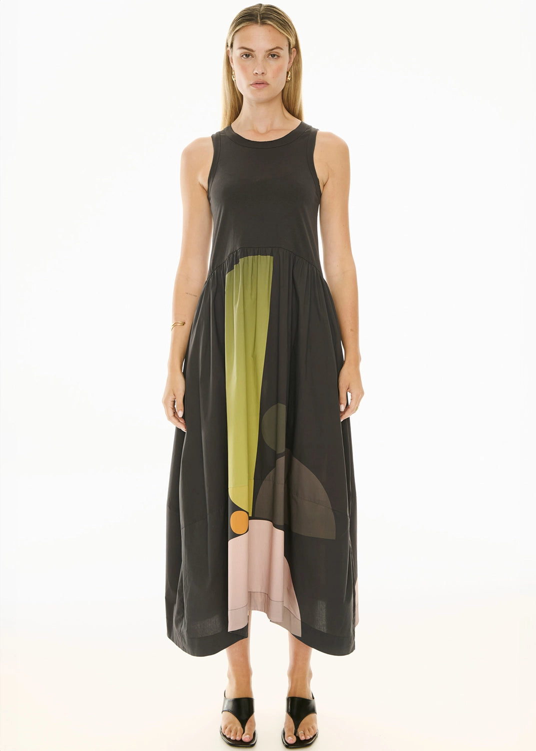 POL | BELLE PRINT TANK DRESS - ART PRINT