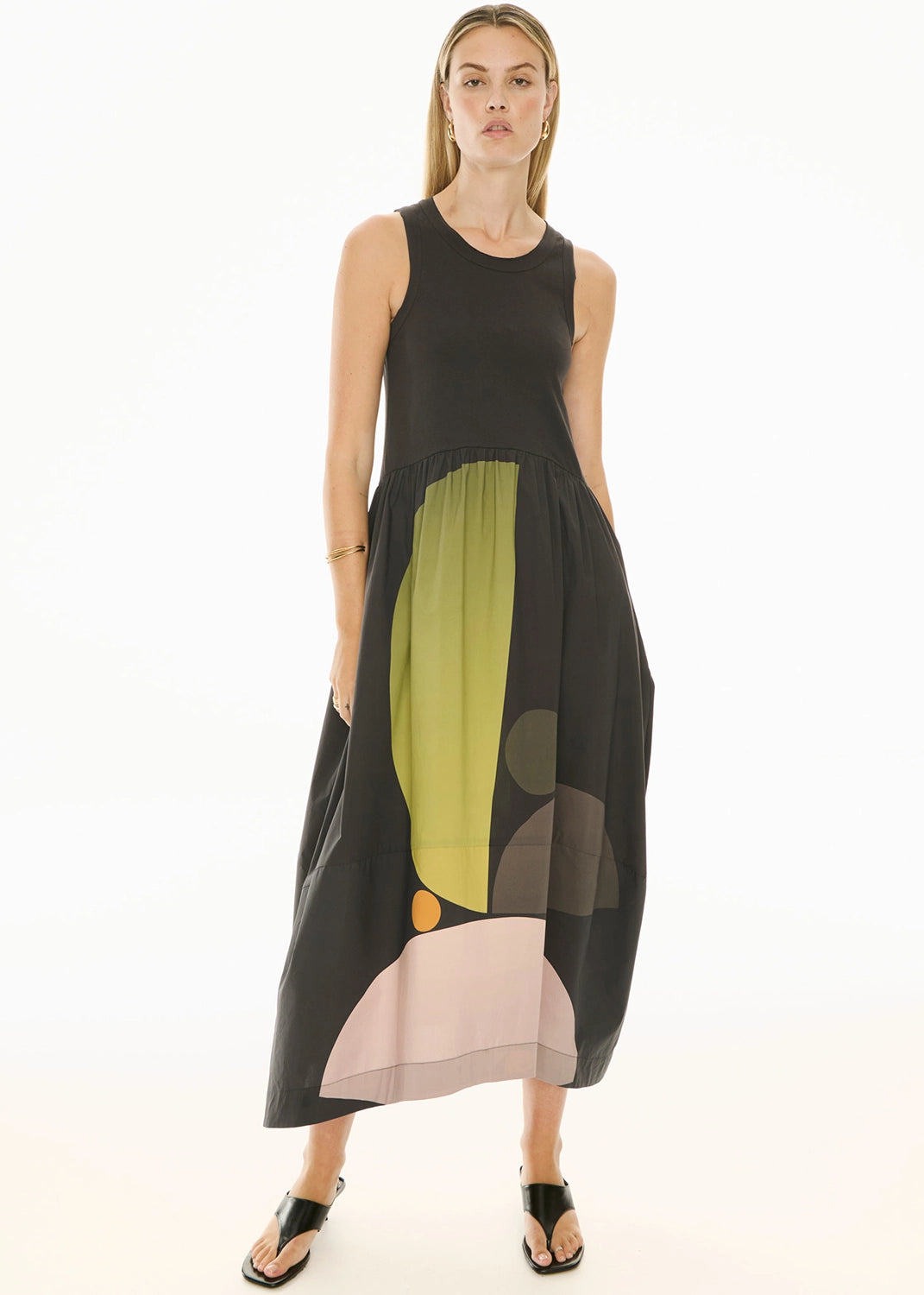 POL | BELLE PRINT TANK DRESS - ART PRINT