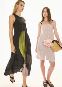 POL | BELLE PRINT TANK DRESS - ART PRINT