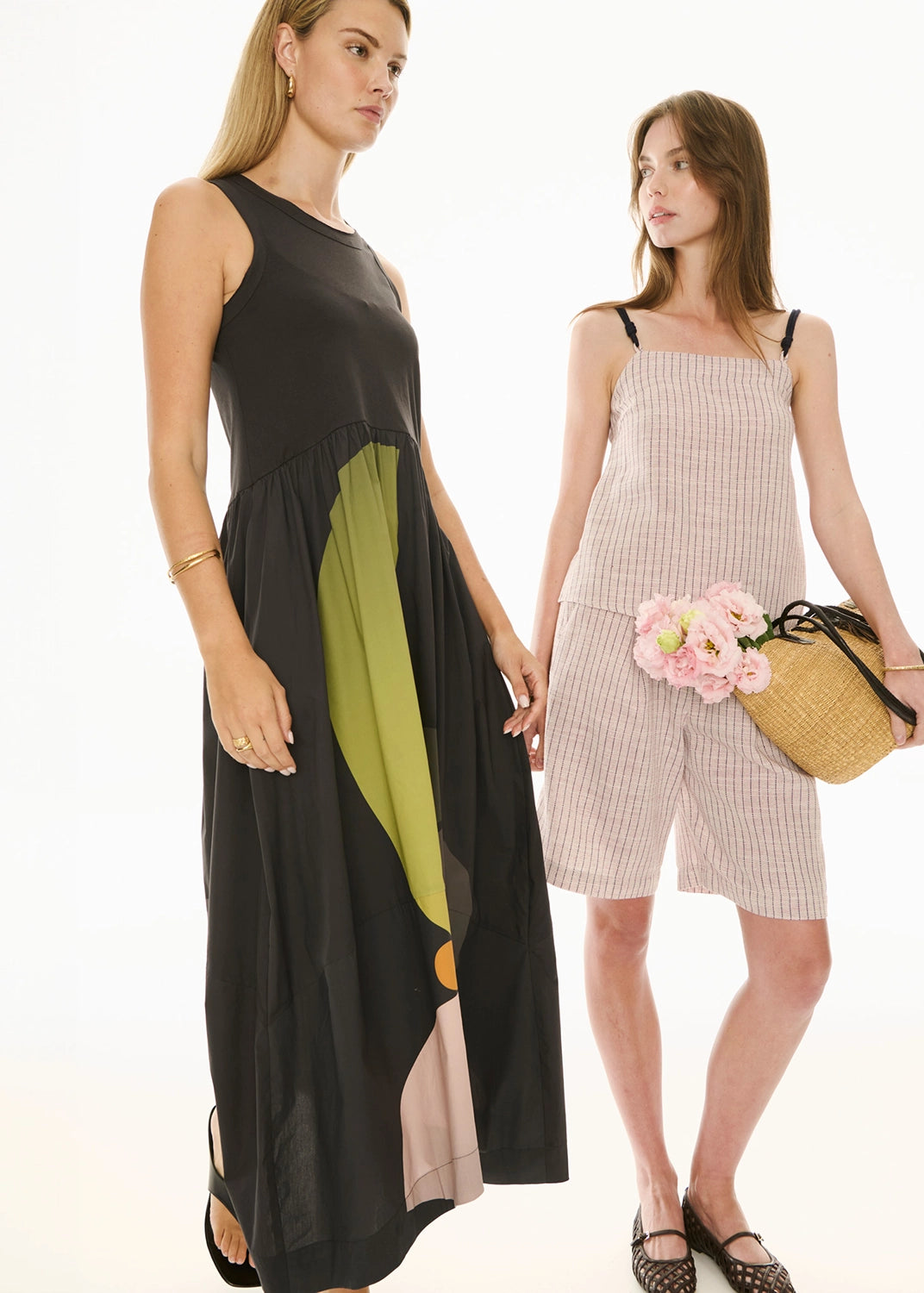 POL | BELLE PRINT TANK DRESS - ART PRINT