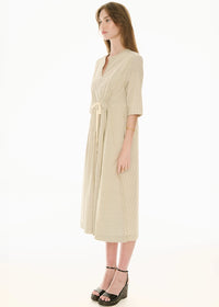 POL | FABLE SHIRT DRESS - IVORY/INK