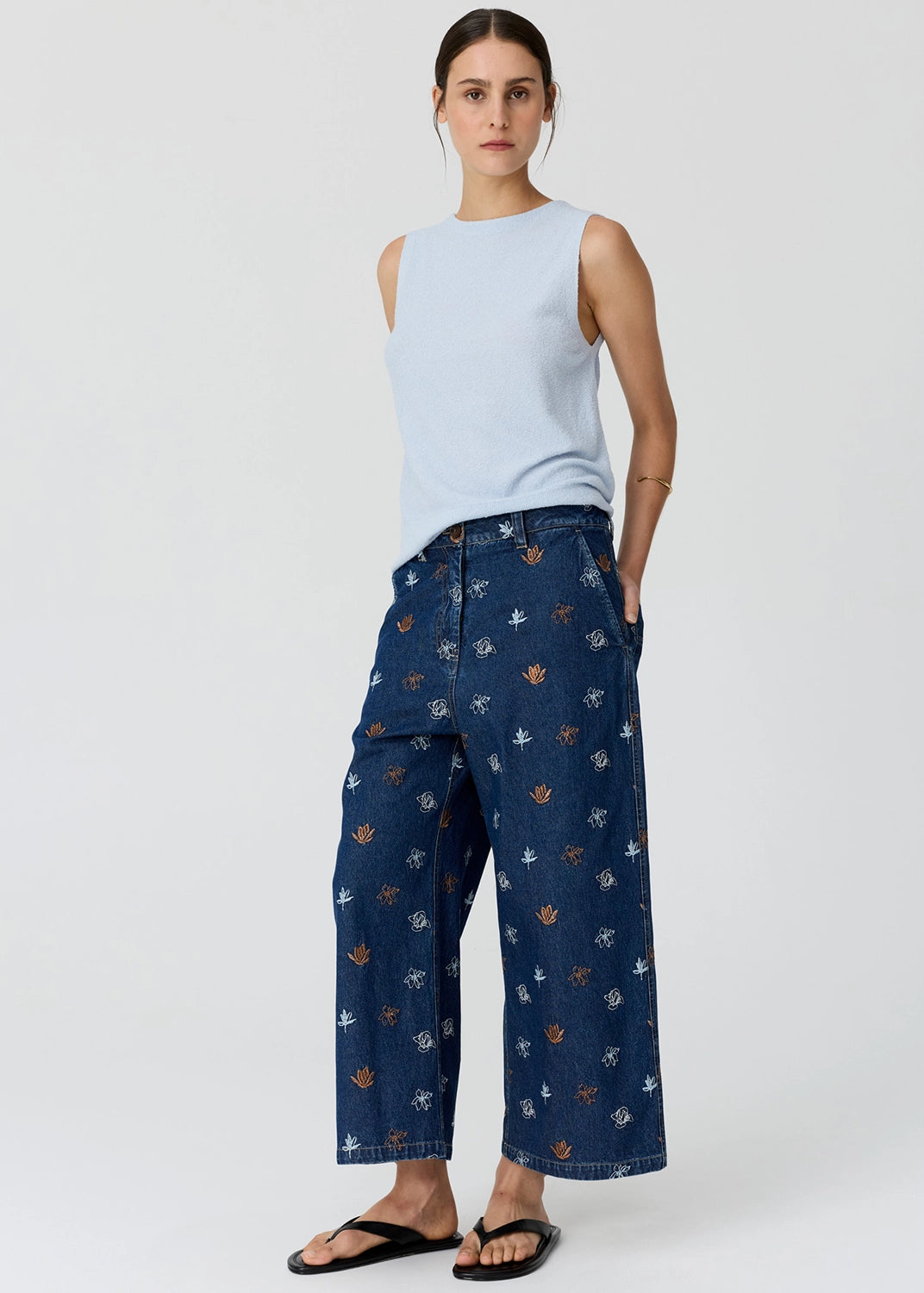 POL | HAVEN TANK LUREX BACK - BLUE