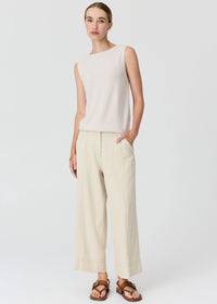 POL | HAVEN TANK LUREX BACK - PEBBLE