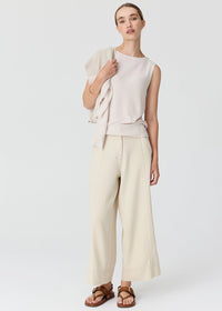 POL | HAVEN TANK LUREX BACK - PEBBLE