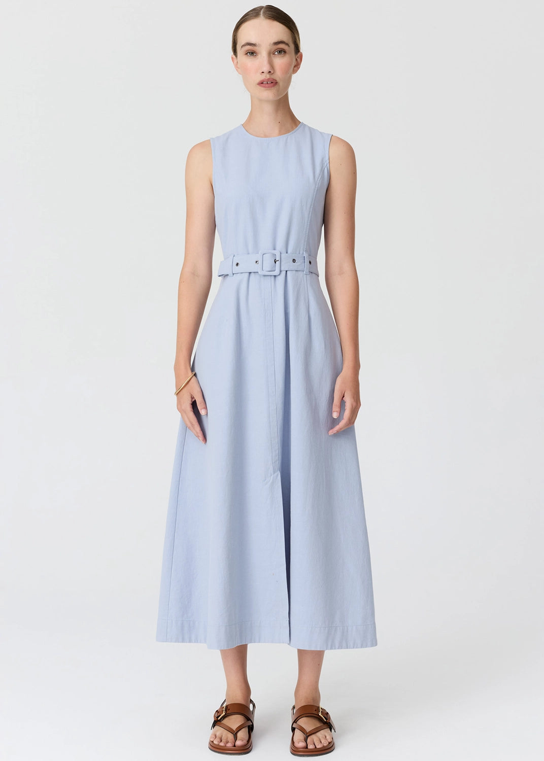 POL | LIRA BELT DRESS - BLUE