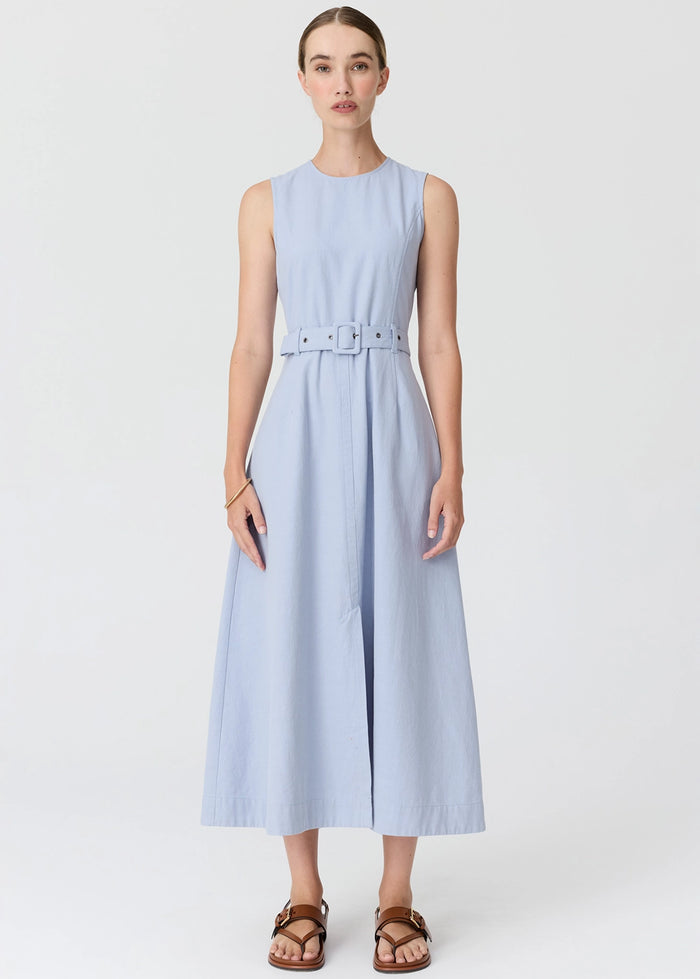 POL | LIRA BELT DRESS - BLUE
