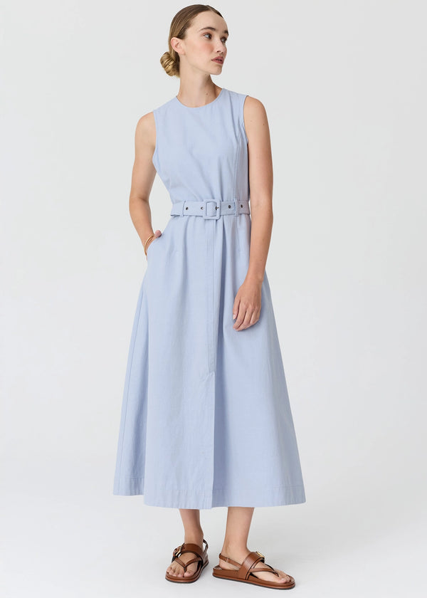 POL | LIRA BELT DRESS - BLUE
