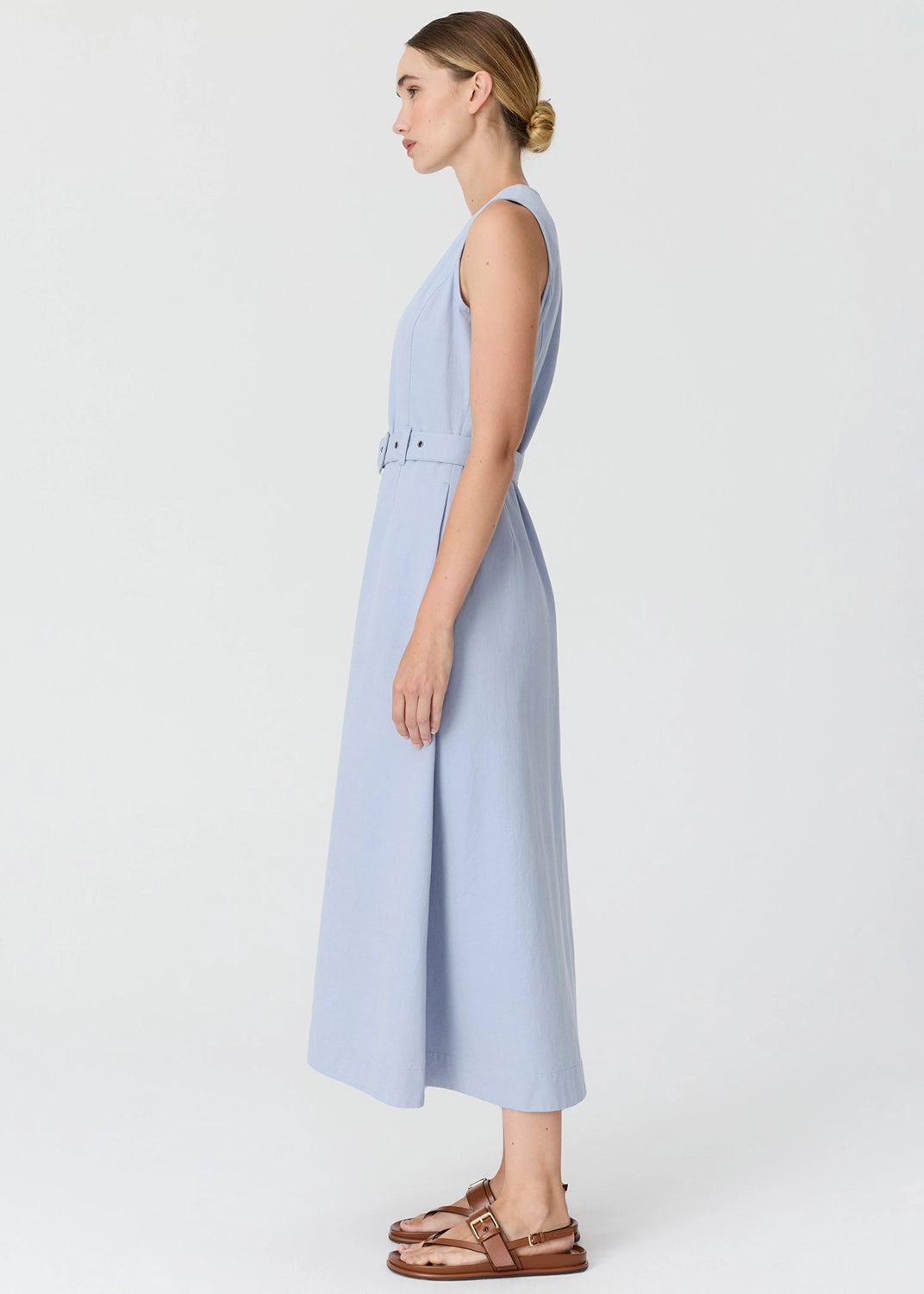 POL | LIRA BELT DRESS - BLUE