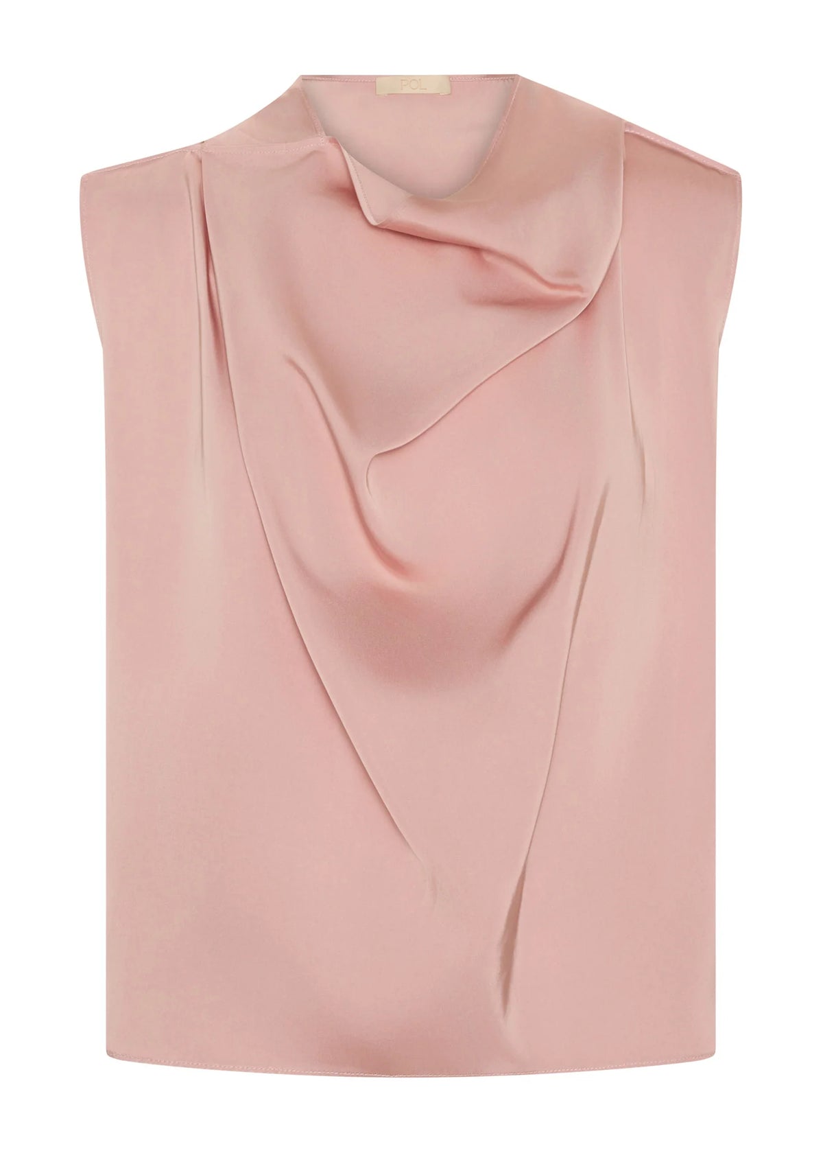 POL | INNES TIE NECK TOP - PINK
