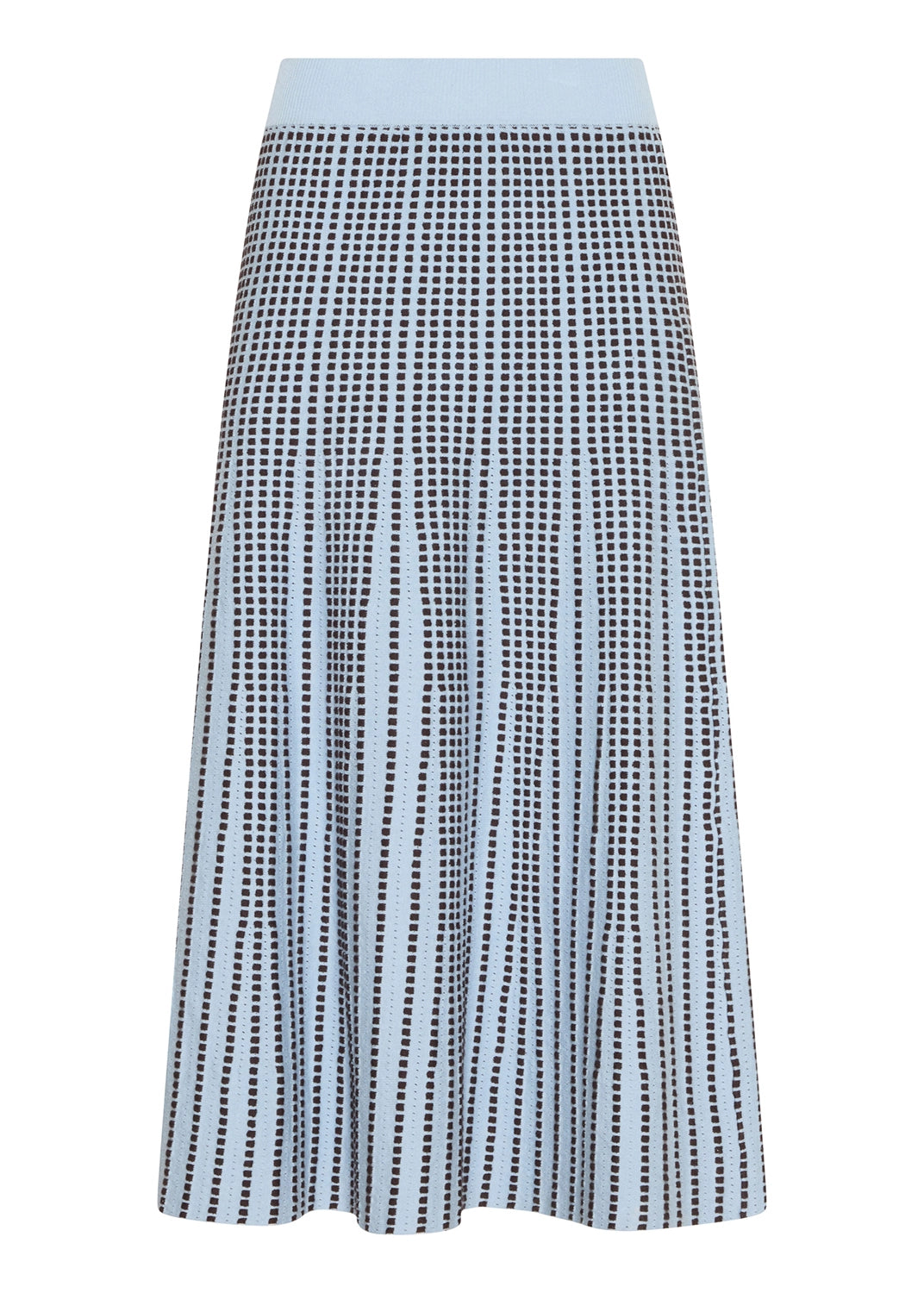 POL | EVLYN KNIT SKIRT - BLUE/CHOC