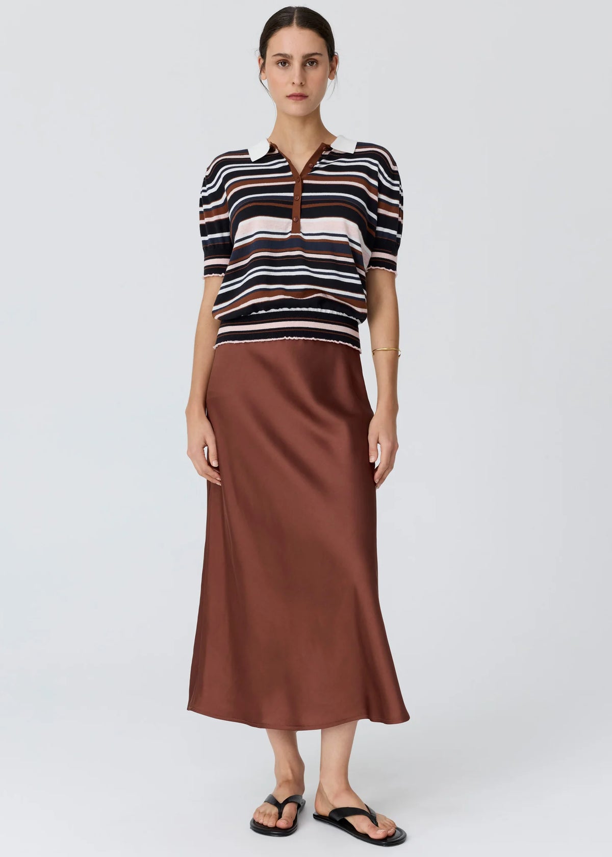 POL | DAHLIA KNIT POLO - MULTISTRIPE