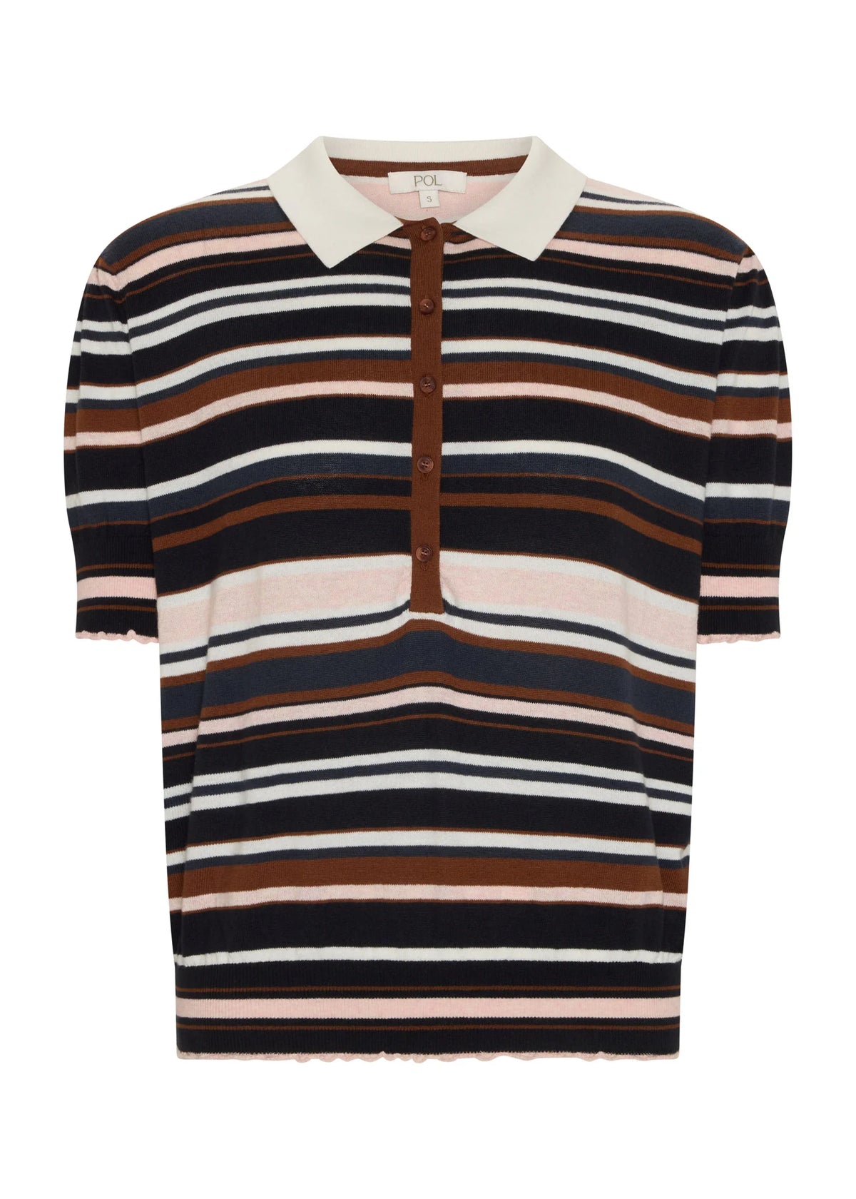 POL | DAHLIA KNIT POLO - MULTISTRIPE