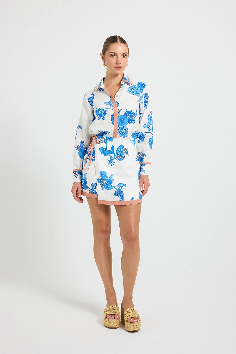 Pasduchas | Artisan Mini Skirt - Azure