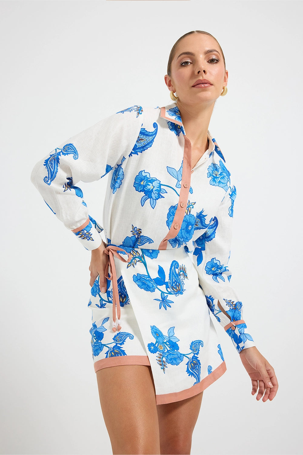 Pasduchas | Artisan Mini Skirt - Azure