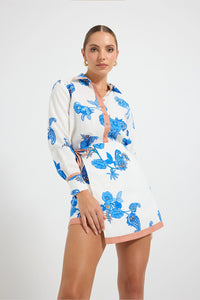 Pasduchas | Artisan Mini Skirt - Azure