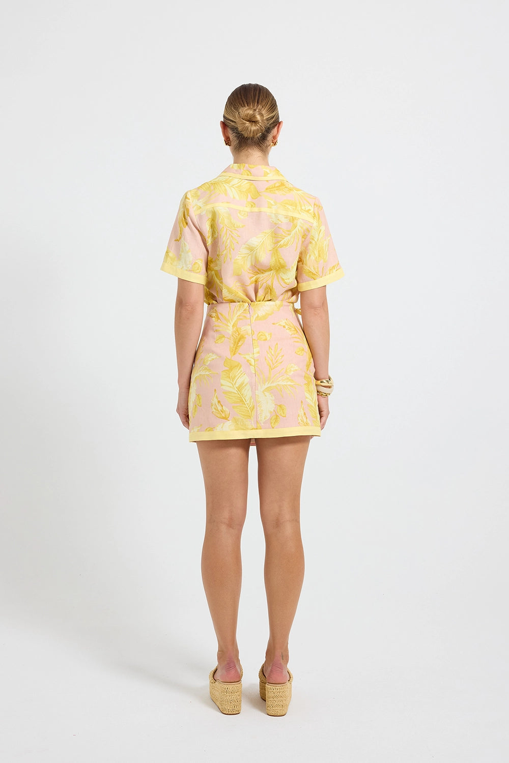 Pasduchas | Palma Mini Skirt - Pink Palm