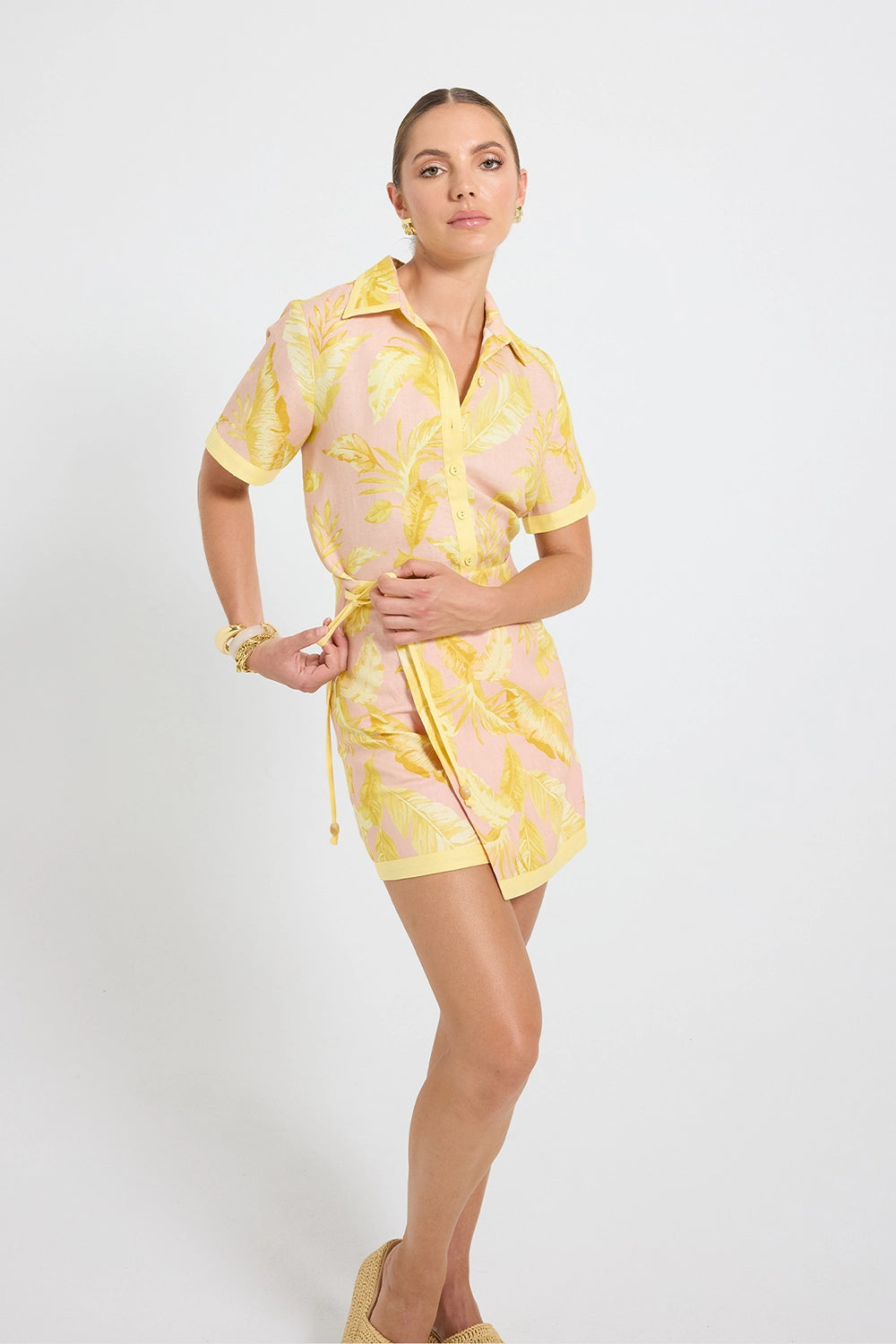 Pasduchas | Palma Mini Skirt - Pink Palm