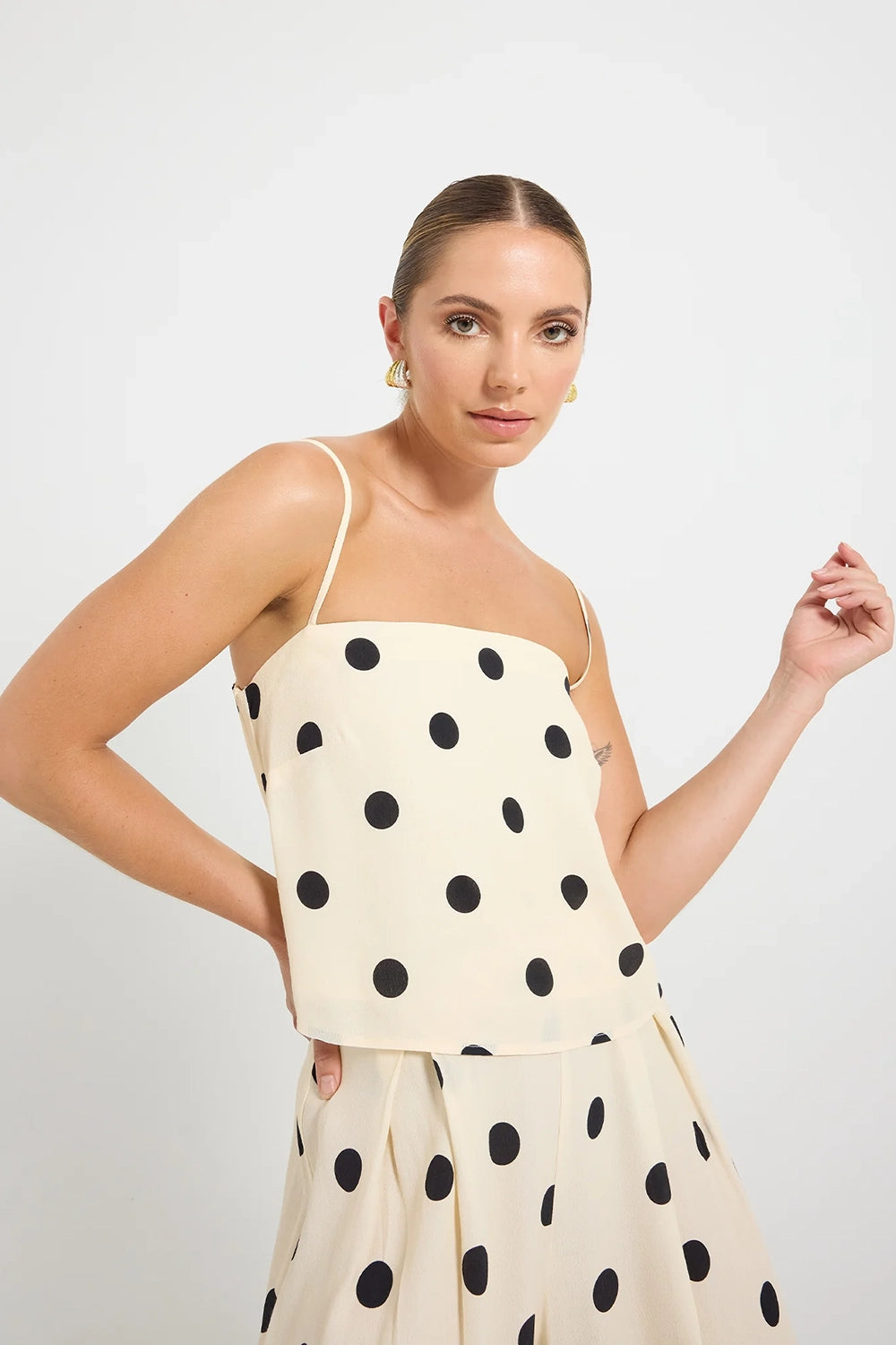 Pasduchas | Sophia Cami - Cream/Black