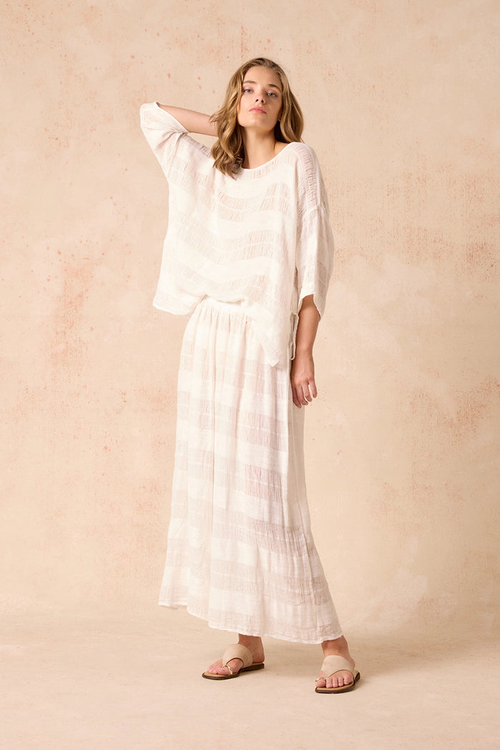 Estilo Emporio | Pistice Top - Tela Atena Panna